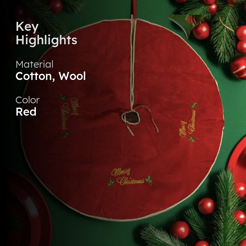 Red Roots Christmans Tree Skirt media 2