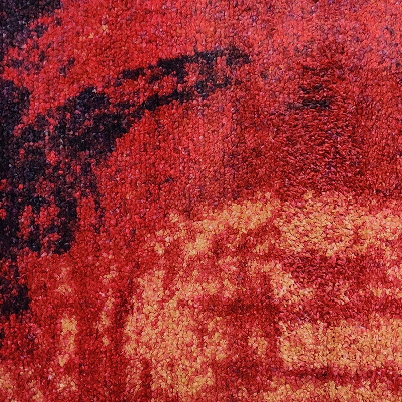 Alera Abstract Micro Fiber Area Rug - Red media 5