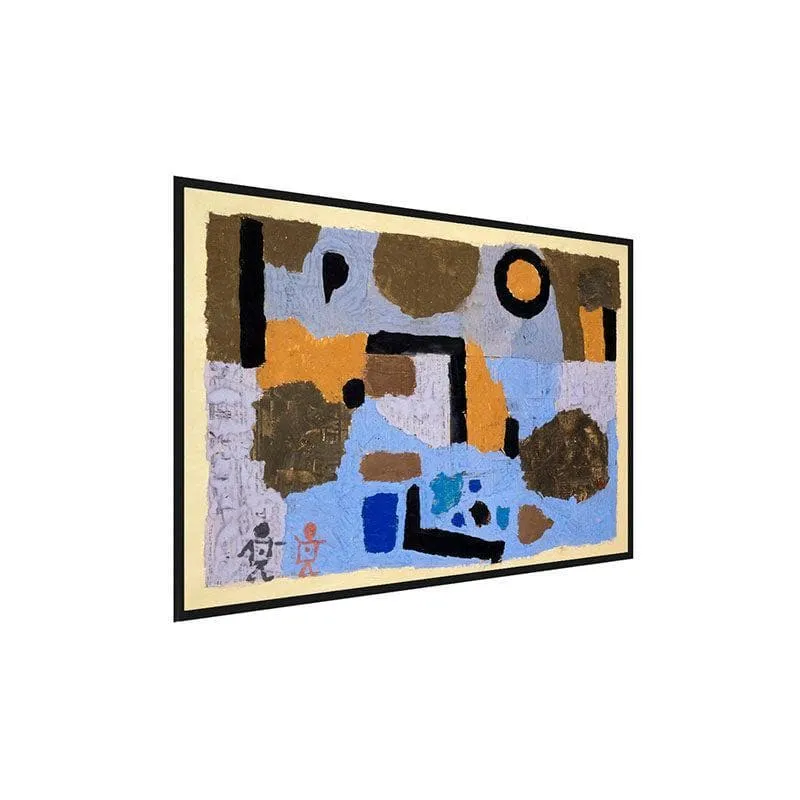 With The Two Lost Ones Canvas Painting By Paul Klee - Black Frame media 3