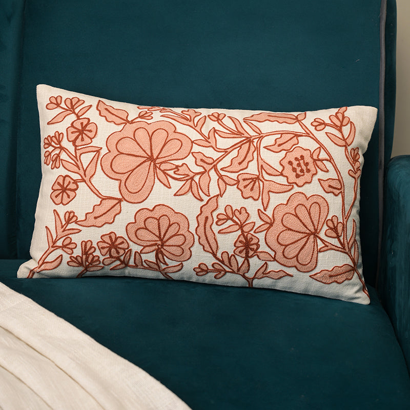 Petal Pen Embroidered Cushion Cover media 2