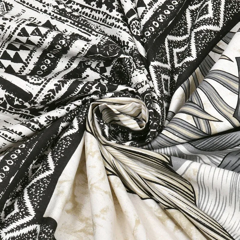 Little Explorers Floral Cotton Bedsheet (Grey) - 140 TC media 4