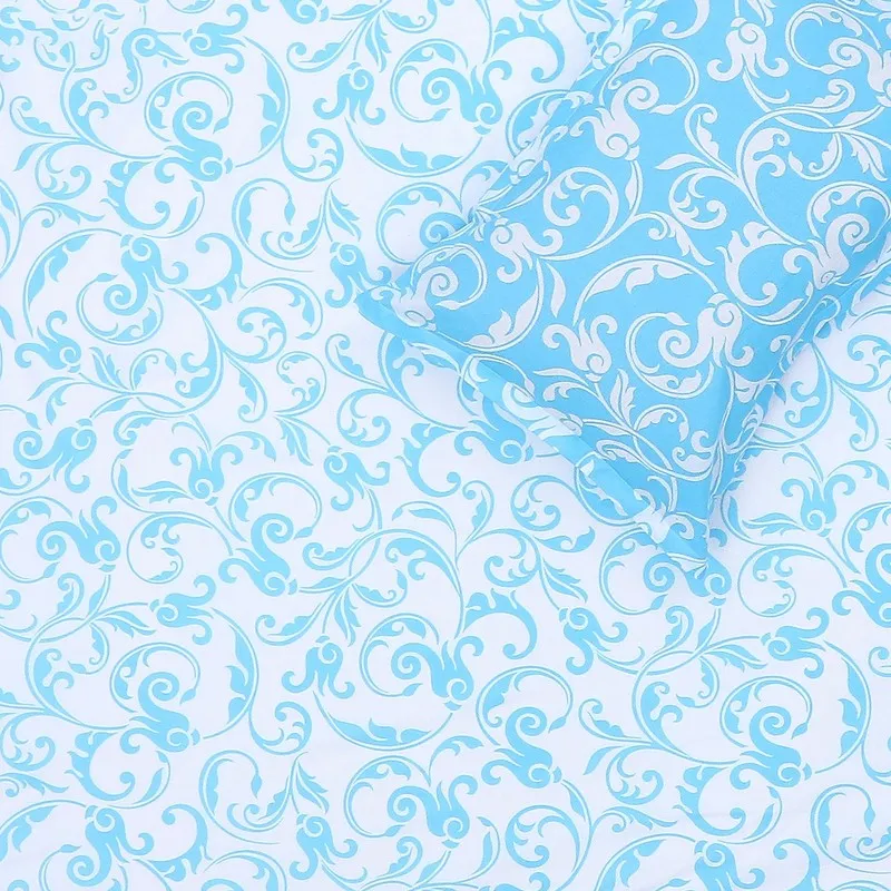 Monte Carlo Amrit Paisley Cotton Bedsheet (Blue) - 104 TC media 6