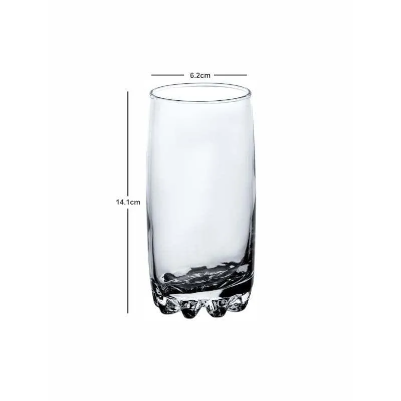 Troopee Straight Glass Tumbler (380 ML) - Set Of Six media 5