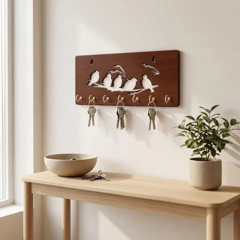 KeyDock MDF Hooks & Key Holders media 1
