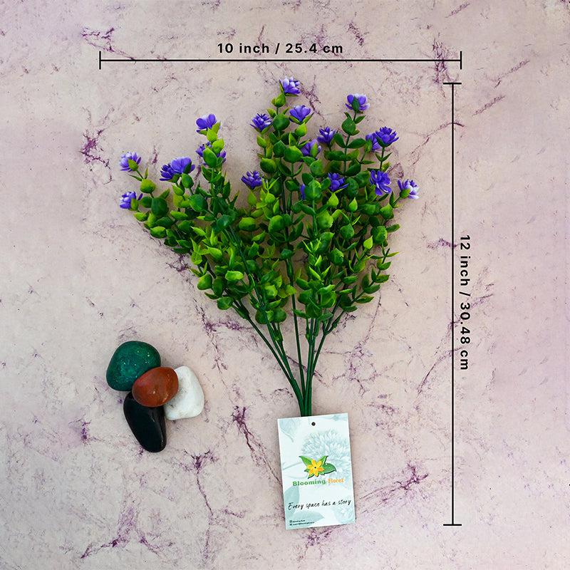 Faux Kalanchoe Flower Stick (Purple) - Set of Five media 4