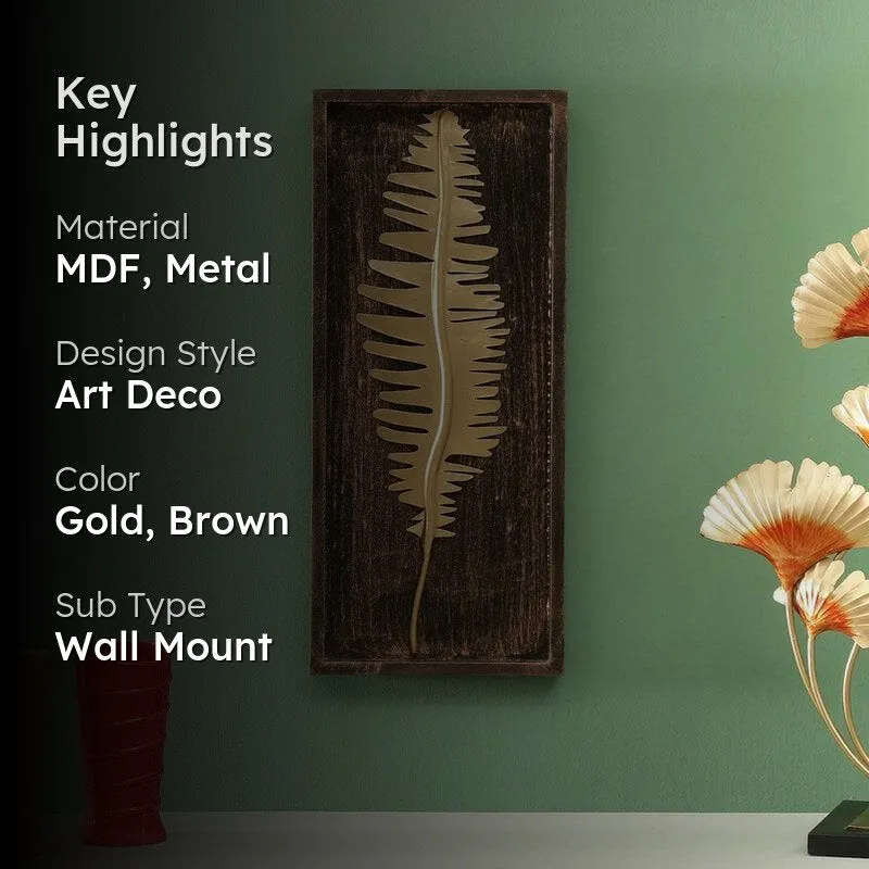 Leaf Locks Metal And MDF Wall Accent media 2