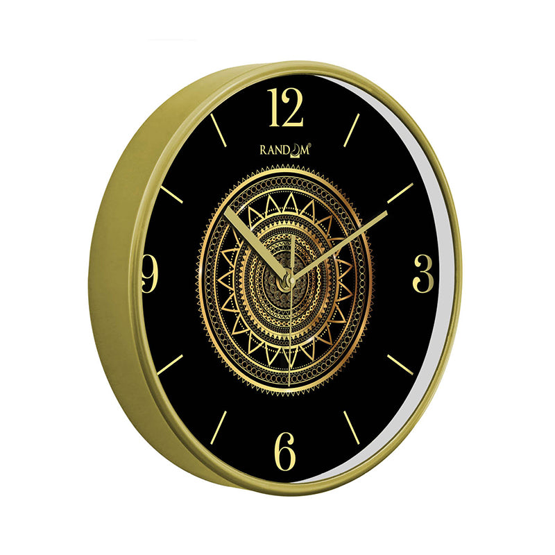 Yuga Mandala Wall Clock - Black media 4