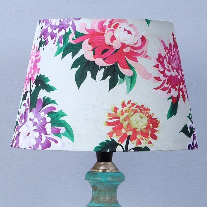 Miyabi Totem Printed Mango Wood Table Lamp - Multicolor media 3