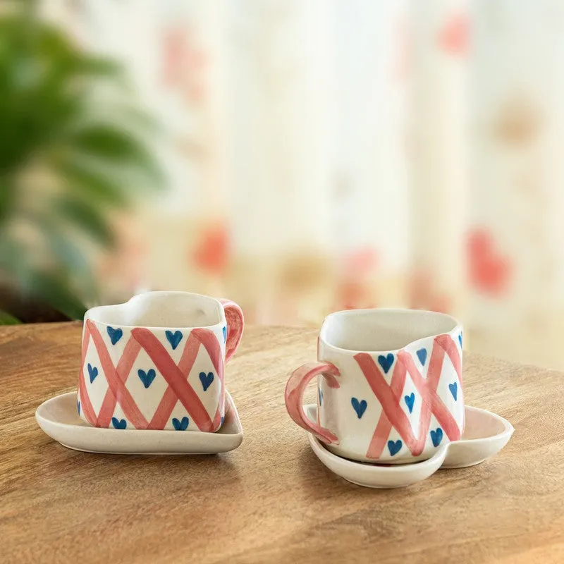 Cupid Cup & Saucer (300 Ml) - Set Of Two media 1
