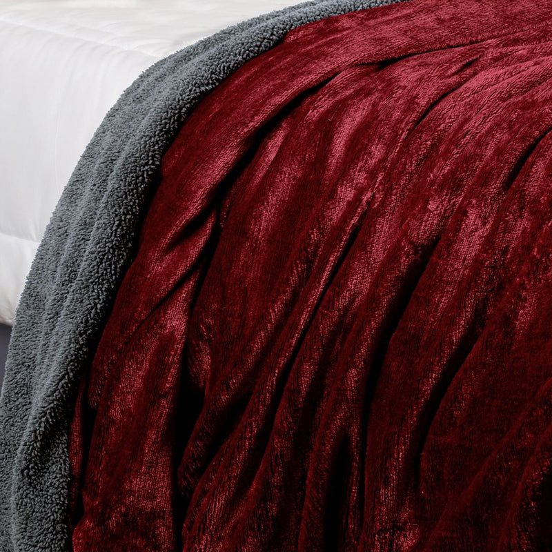 Casselle Reversible Blanket - Maroon media 6