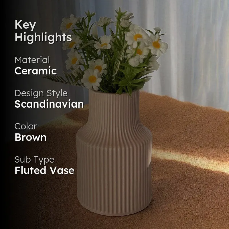 Petal Prose Ceramic Vase - Pink media 2