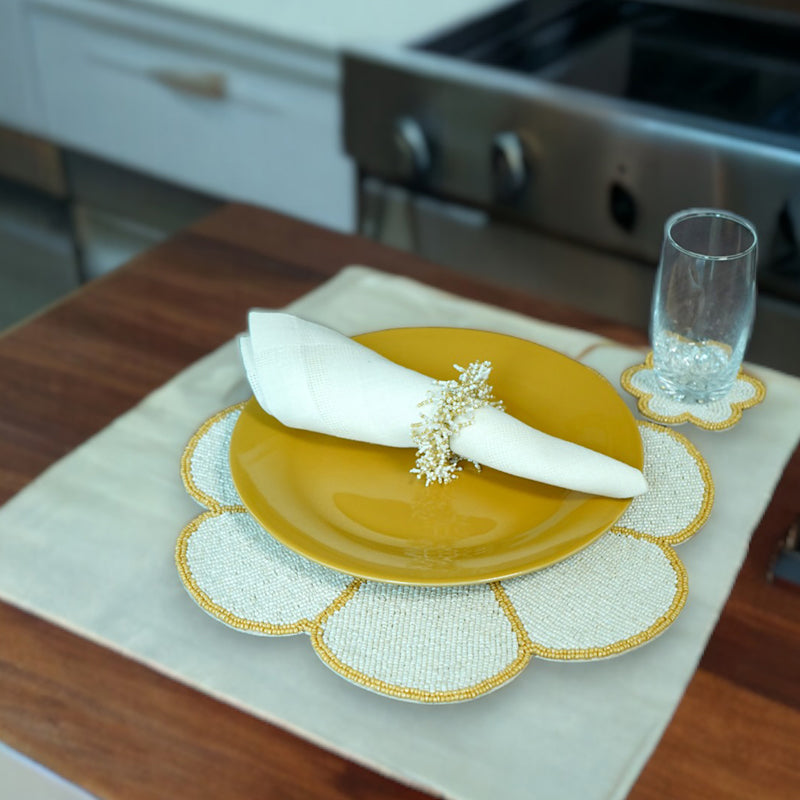 Fiora Beaded Table Mat - Set Of Two