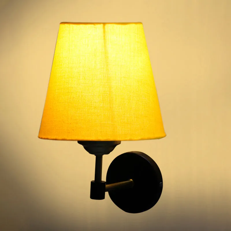 Aquilon Steel & Cotton Wall Lamp - Yellow media 5