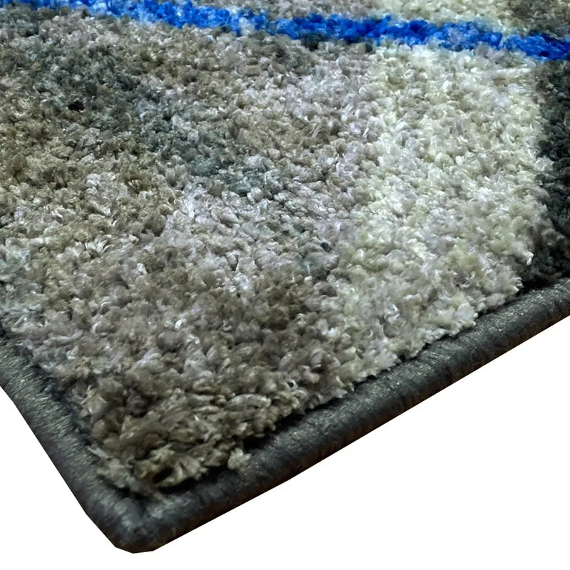 Naplet Micro Fiber Bath Mat - Grey, Blue media 5