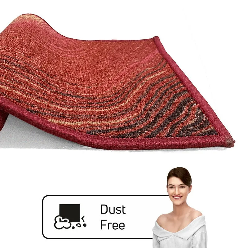 Dune Abstract Nylon Door Mats - Beige,Maroon media 5