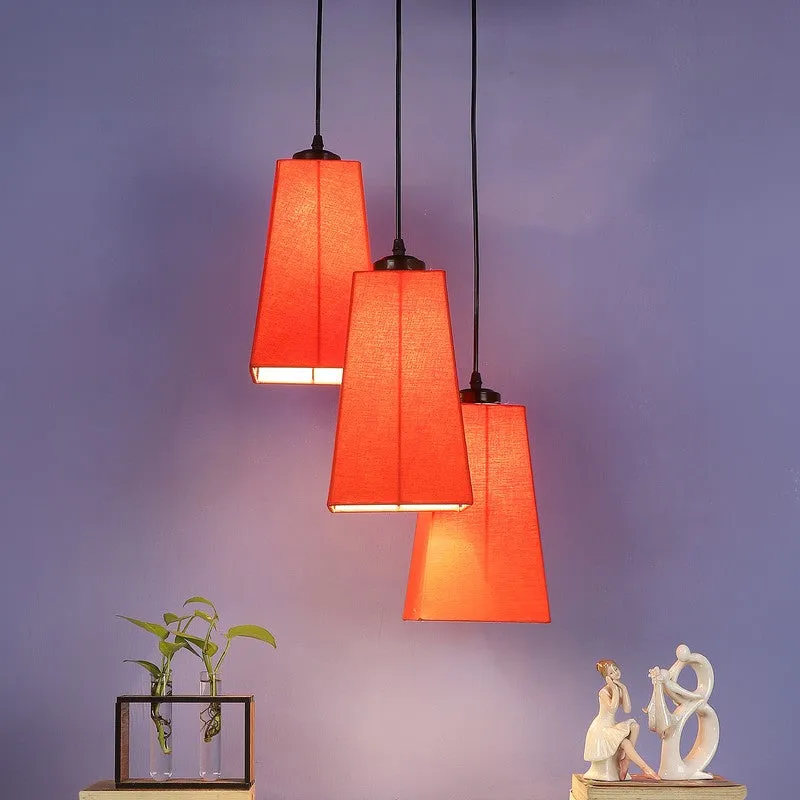 Shadowlux Triple Metal Ceiling Lamp - Orange media 3