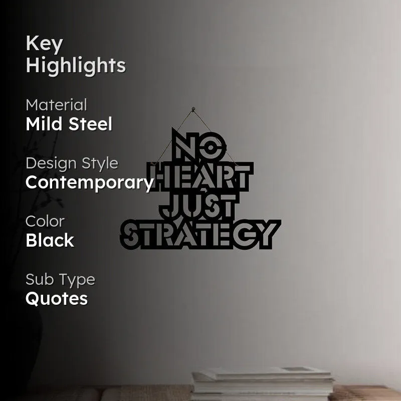 No Heart Mild Steel Wall Accent media 2