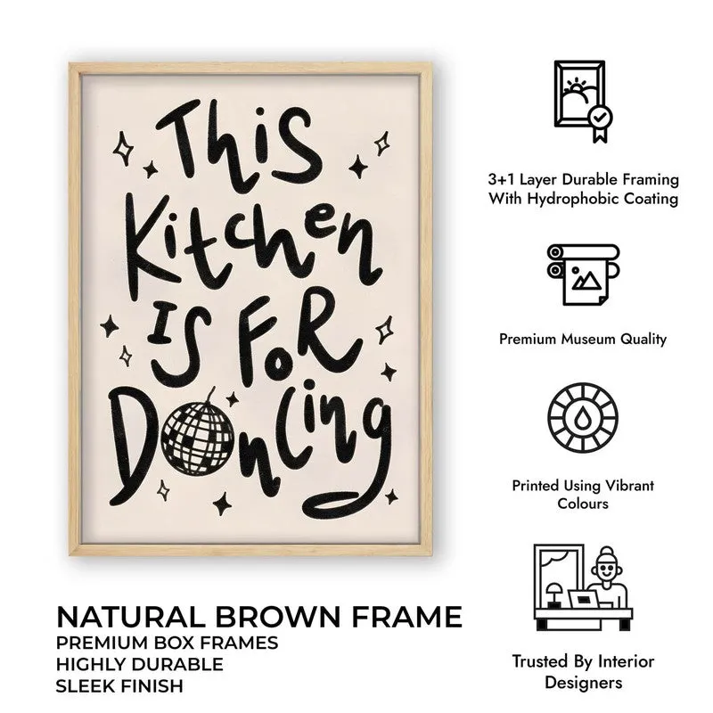 Kitchen Aura Archival Canvas Wall Art - Brown media 11