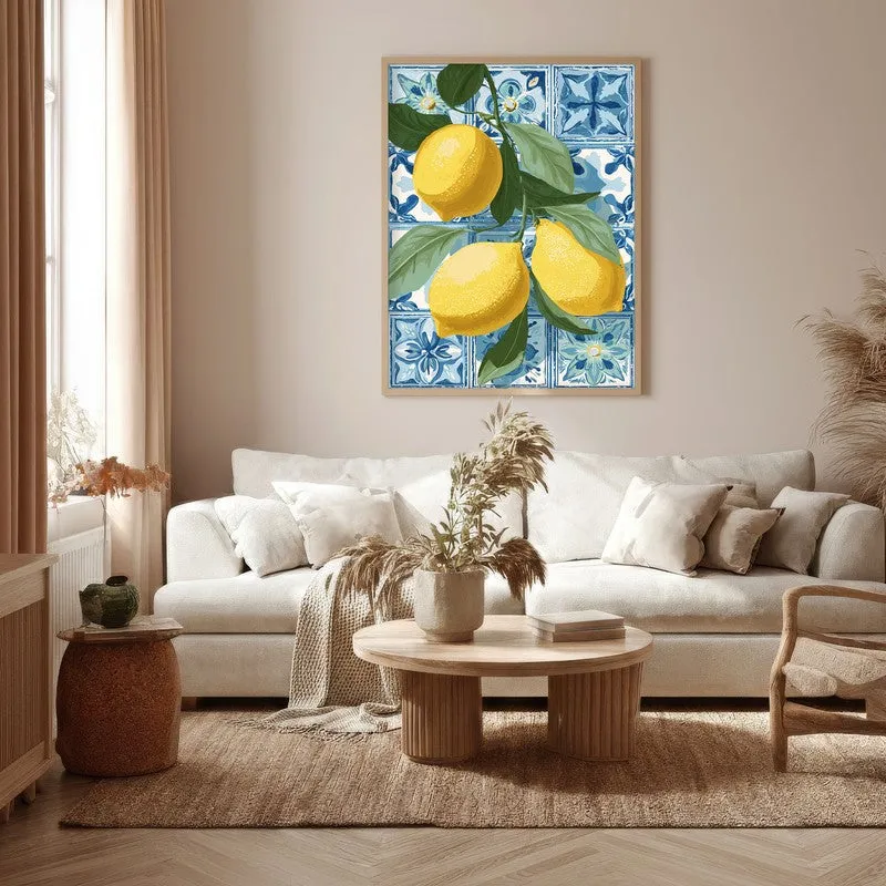 Golden Zest Canvas Wall Painting - Brown Frame media 5