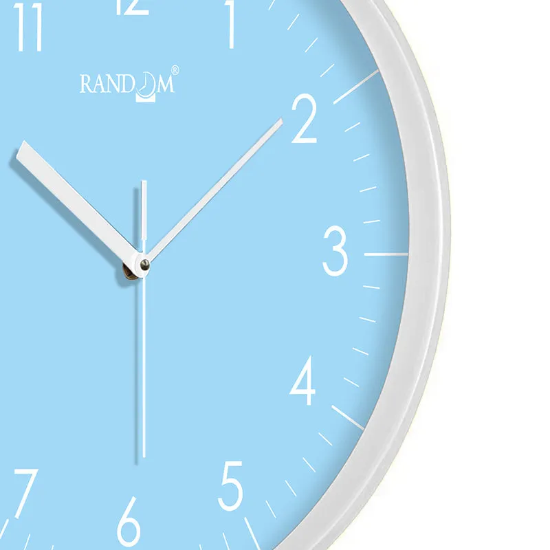 Benot Silver Analog Wall Clock - Baby Blue - 6