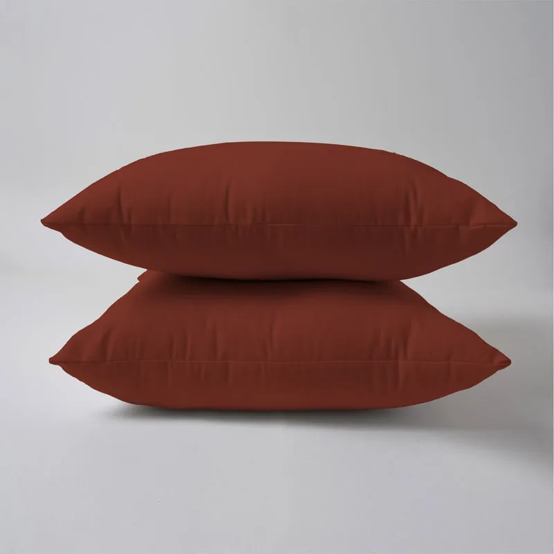 Brady Square Sofa Cushion (Terracotta Brown) - Set Of Two media 1