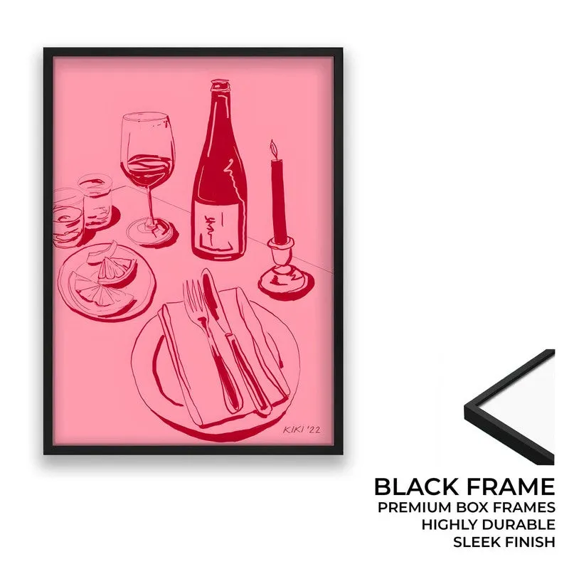 Bar Cart Bliss Archival Canvas Wall Art - Black media 8