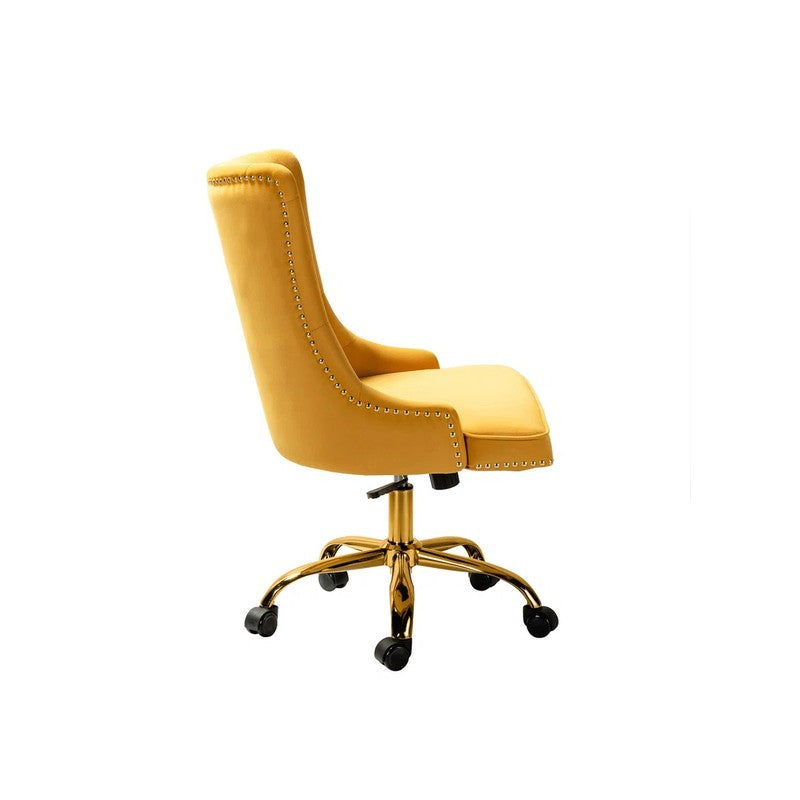 Seatra Neem Wood Office Chair - Yellow media 6