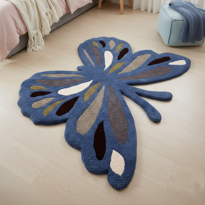 Butterfly Haven Tufted Wool Carpet media 3