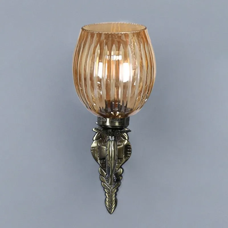 Elegant Glow Antique Glass Wall Lamp media 6