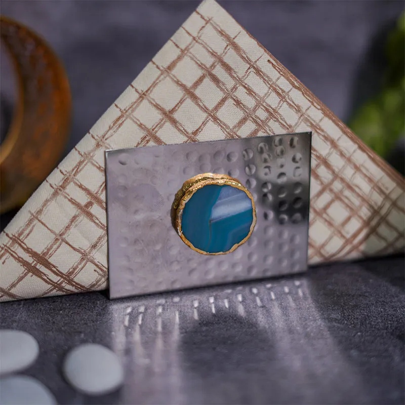 Selma Agate Napkin Holder - Turquoise media 3