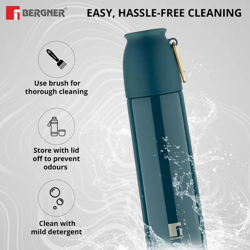 Bergner Walking Thermosteel Hot and Cold Flask (Green) -500 mL media 5