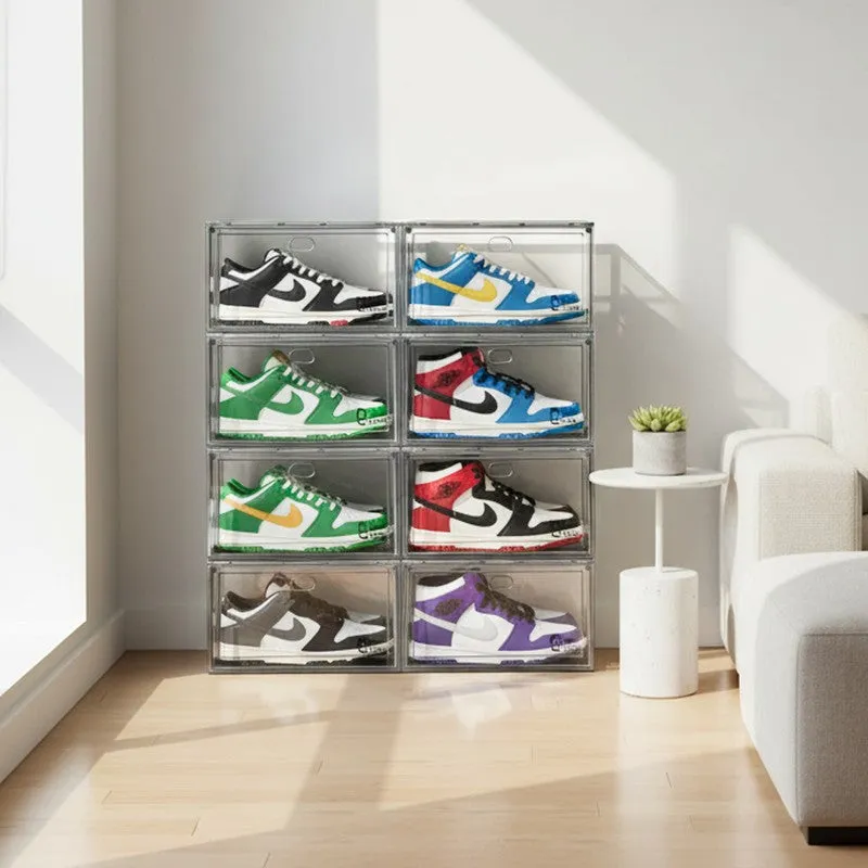 Pair Keep Shoe Rack (White) - Set Of Eight media 1