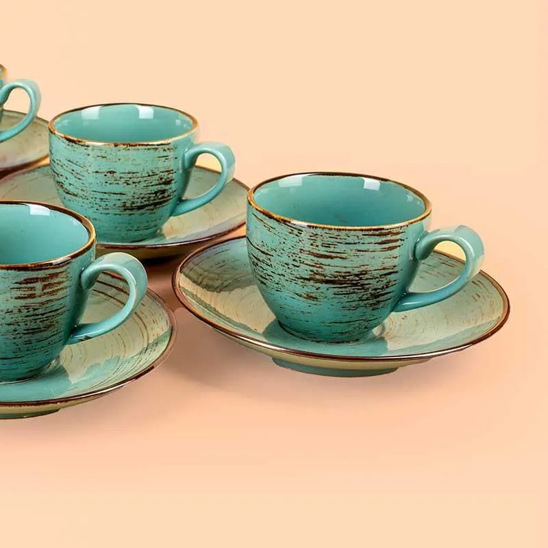 Sonoran Gold Cup & Saucer - Set of Six media 6