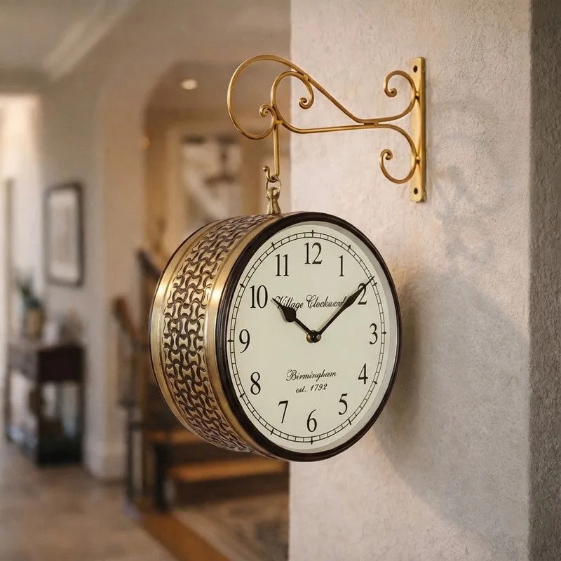 Pulse Of Time Wood Wall Clock media 1