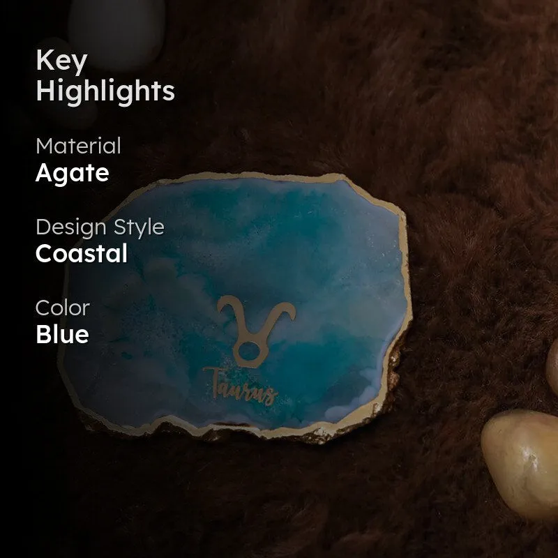 Taurus Agate Coaster - Turquoise media 2