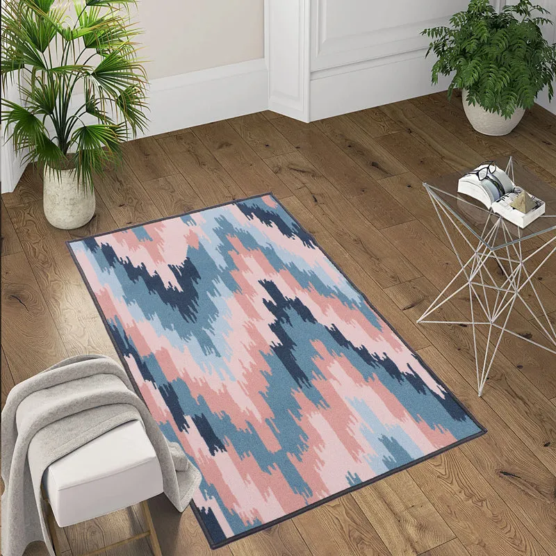 Azure Ikats Anti-Skid Carpet media 3