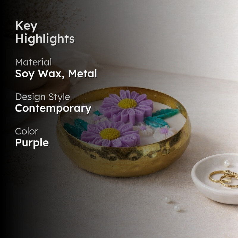 Blush Bloom Soy Wax Candle media 2