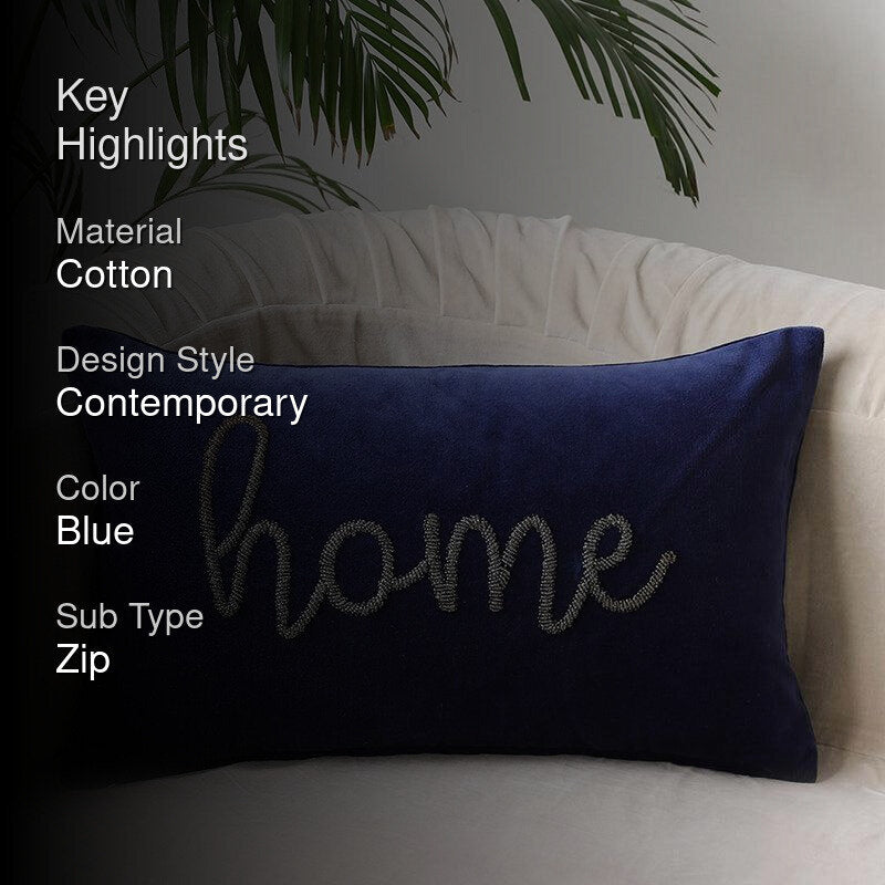 Grainne "Home" Cotton Cushion Cover media 2