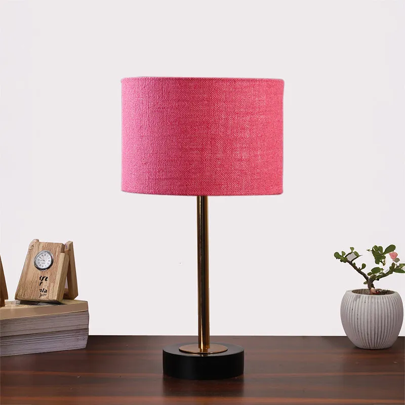 Sienna I Rodin Wooden Table Lamp - Pink,Gold,Black media 3