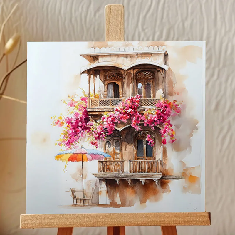 Garden Balconies Canvas Showpiece media 1