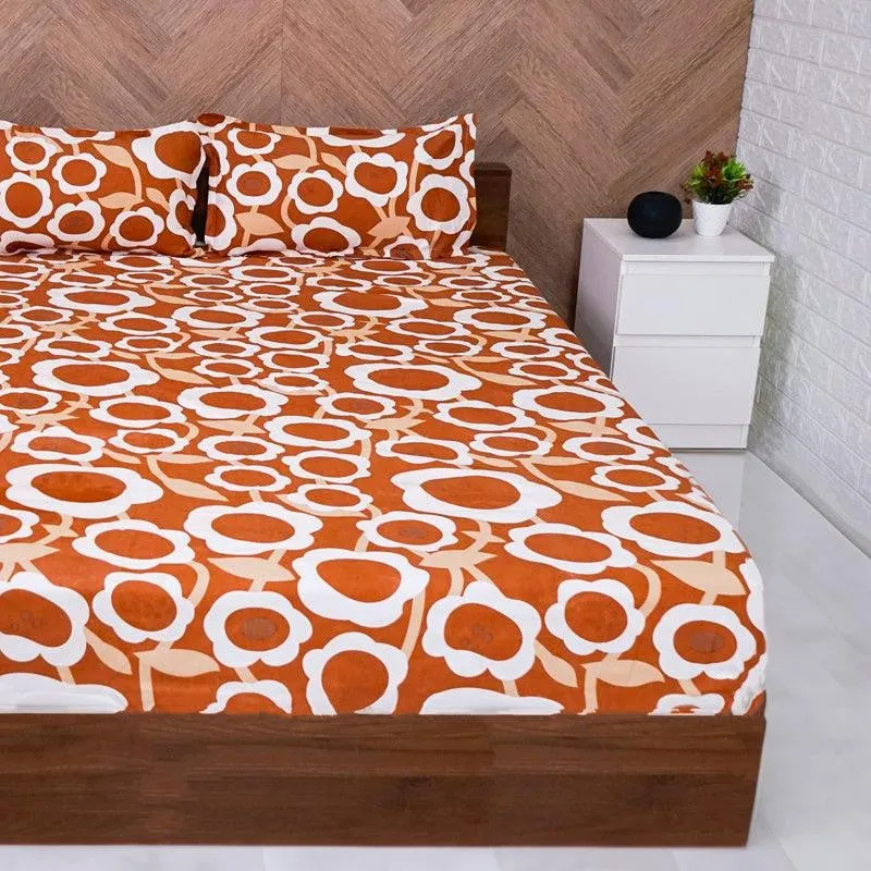 Hallow Flora Microfiber Bedsheet - 140 GSM media 4