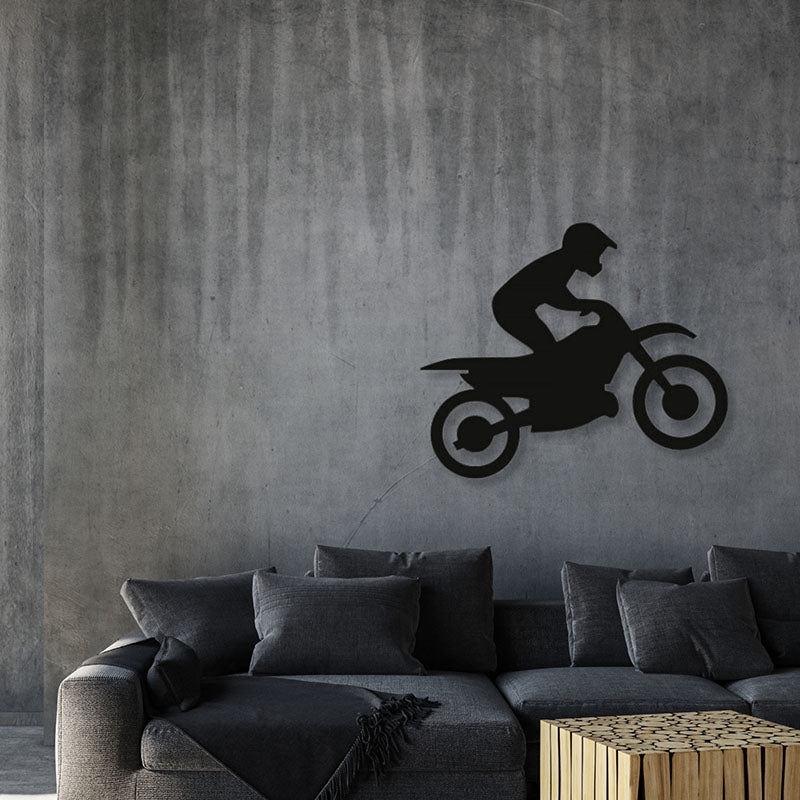 Biker Black Iron Wall Accent