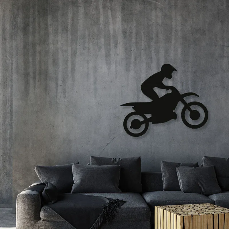 Biker Black Iron Wall Accent media 1