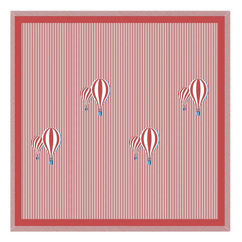 Illusion Stripey Balloon Cotton Bedsheet (Red) - 200 TC media 4