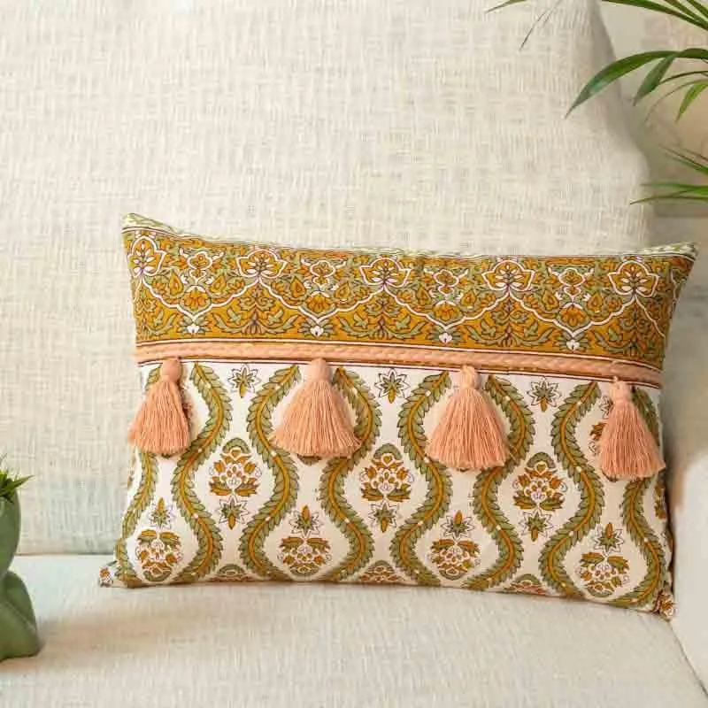 Meera Cushion Cover - Yellow media 1