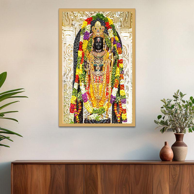 Tirupati Deva Canvas Wall Painting With Frame