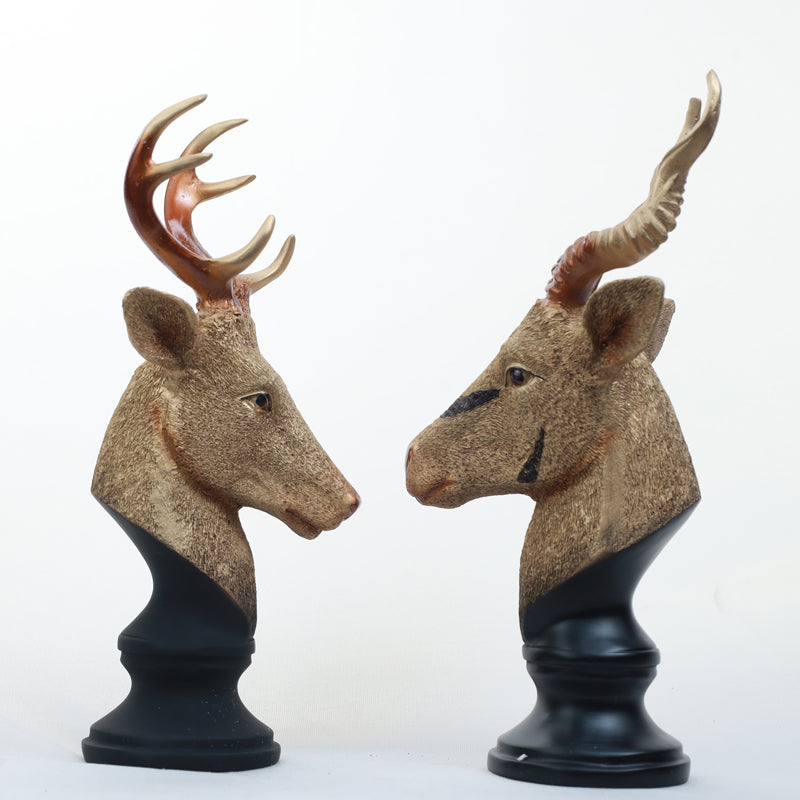 Deer Dream Showpiece - Set Of Two media 3