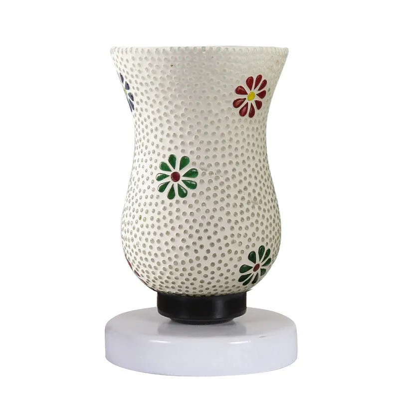 Ignira Mosaic Glass Table Lamp With Wooden Base - Multicolor media 5