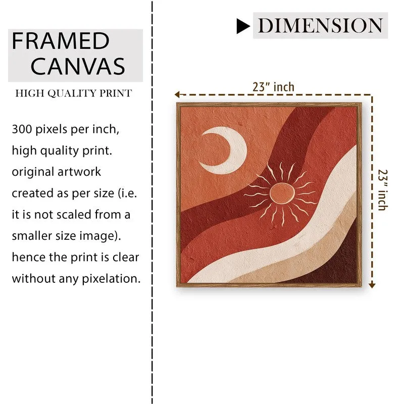 Celestial Aura Canvas Wall Art With Frame media 9