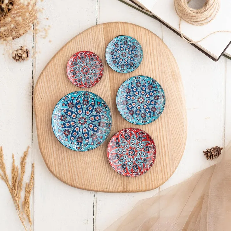 Mandala Design Metal Fridge Magnets - Set Of Five media 1